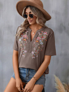 Wildflower Embroidered Top