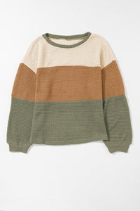 Autumn Glow Waffle Knit Top