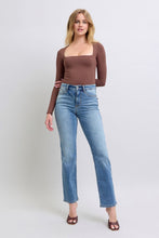 Load image into Gallery viewer, Judy Blue Vintage Wash Thermal Straight Jeans