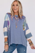 Load image into Gallery viewer, Boho Patchwork Long Sleeve Top (2 Colors)