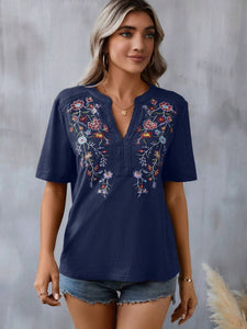 Wildflower Embroidered Top