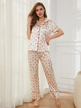 Load image into Gallery viewer, Contrast Piping Pocketed Top and Pants Lounge Set