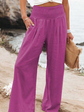 Load image into Gallery viewer, Smocked Waist Wide Leg Pants (7 Colors)