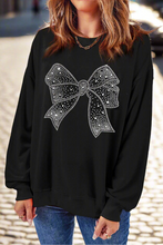 Load image into Gallery viewer, Sparkly Bow Sweatshirt