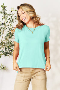 Bamboo Round Neck Short Sleeve T-Shirt