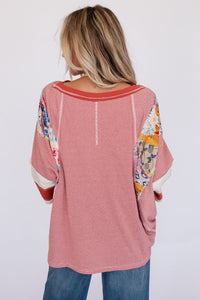 Boho Patchwork Long Sleeve Top (2 Colors)