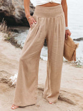 Load image into Gallery viewer, Smocked Waist Wide Leg Pants (7 Colors)