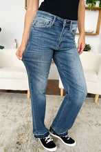 Load image into Gallery viewer, Judy Blue Mid Rise Release Hem Jeans