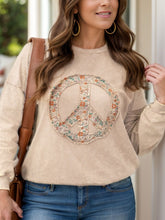 Load image into Gallery viewer, Plus Size Peace Sign Sweatshirt