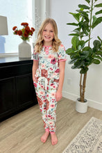 Load image into Gallery viewer, Preorder:Matching Short Sleeve Jogger PJ Set -#1-Cow Flora (Close2.25.2024)