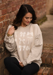 White Bows Sweatshirt