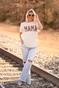 Mama Tooled Leather Tee