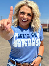 Load image into Gallery viewer, Let&#39;s Go Cowboys in Glitter Tee