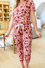 Load image into Gallery viewer, Short Sleeve Jogger PJ Set -#7-Leopard Pumpkin