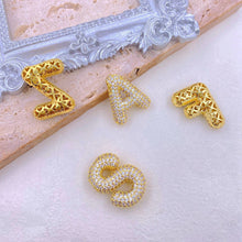 Load image into Gallery viewer, Gold-Plated Inlaid Zircon Letter Necklace