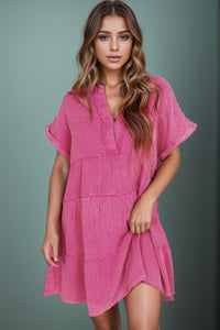 Tiered Gauze Dress
(2 Colors)