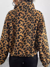 Load image into Gallery viewer, Leopard Zip Up Long Sleeve Jacket