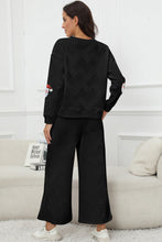 Load image into Gallery viewer, Santa Sequin Round Neck Top and Pants Set