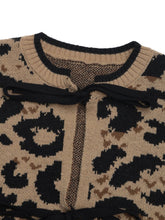 Load image into Gallery viewer, Tie Front Leopard Cardigan