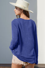 Load image into Gallery viewer, Thumbhole Long Sleeve Henley Top (8 Colors)