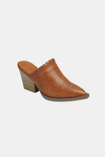 Load image into Gallery viewer, Forever Link Pointy Toe Slip On Chunky Mules