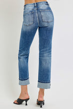 Load image into Gallery viewer, RISEN Full Size High Rise Crop Straight Roll Up Jeans