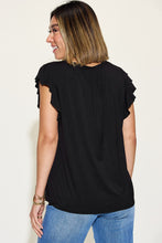 Load image into Gallery viewer, Bamboo Ruffled Short Sleeve T-Shirt