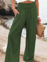 Load image into Gallery viewer, Smocked Waist Wide Leg Pants (7 Colors)