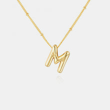 Load image into Gallery viewer, Gold-Plated Letter Pendant Necklace