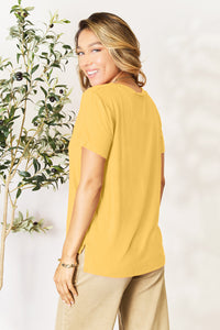 Bamboo Round Neck Short Sleeve T-Shirt