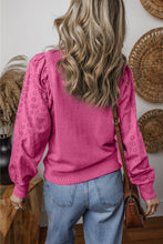 Load image into Gallery viewer, Layered Eyelet Sleeve Pullover