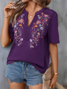 Wildflower Embroidered Top