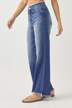 Load image into Gallery viewer, RISEN High Waist Raw Hem Wide Leg Jeans