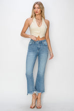 Load image into Gallery viewer, RISEN Full Size High Rise Frayed Hem Flare Jeans