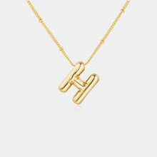 Load image into Gallery viewer, Gold-Plated Letter Pendant Necklace