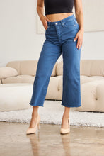 Load image into Gallery viewer, RFM Crop Chloe Tummy Control High Waist Raw Hem Jeans