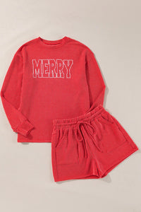 MERRY Corded Ribbed Top and Shorts Lounge Set (3 Colors)