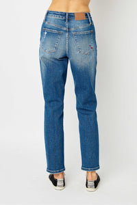 Judy Blue Queen Of Hearts Coin Pocket BF Jeans