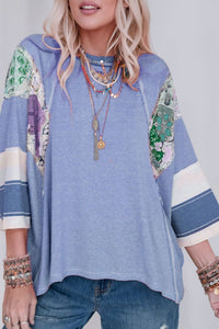 Boho Patchwork Long Sleeve Top (2 Colors)