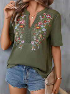 Wildflower Embroidered Top