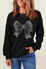 Load image into Gallery viewer, Sparkly Bow Sweatshirt