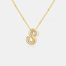 Load image into Gallery viewer, Gold-Plated Letter Pendant Necklace