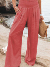 Load image into Gallery viewer, Smocked Waist Wide Leg Pants (7 Colors)