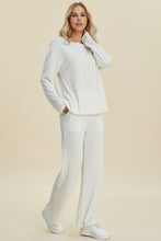 Load image into Gallery viewer, Cable-Knit Long Sleeve Top and Pants Set (Small-3X)