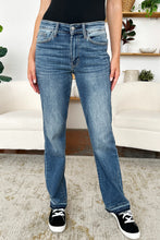 Load image into Gallery viewer, Judy Blue Mid Rise Release Hem Jeans