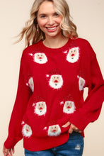 Load image into Gallery viewer, Haptics Santa Sparkle Brushed Sweater