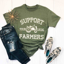 Load image into Gallery viewer, Envy Stylz Boutique Women - Apparel - Shirts - T-Shirts Support Your Local Farmers Graphic Tee