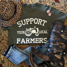 Load image into Gallery viewer, Envy Stylz Boutique Women - Apparel - Shirts - T-Shirts Support Your Local Farmers Graphic Tee