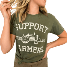 Load image into Gallery viewer, Envy Stylz Boutique Women - Apparel - Shirts - T-Shirts Support Your Local Farmers Graphic Tee