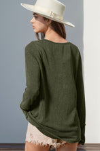 Load image into Gallery viewer, Thumbhole Long Sleeve Henley Top (8 Colors)